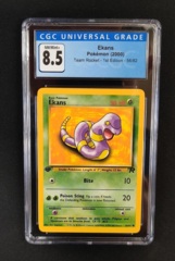 Ekans 56/82 CGC 8.5 1st Ed Team Rocket Pokemon Graded Card